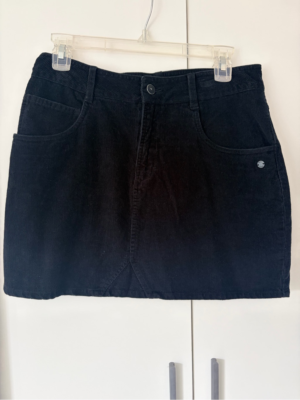 Roxy Black Corduroy Mini Skirt